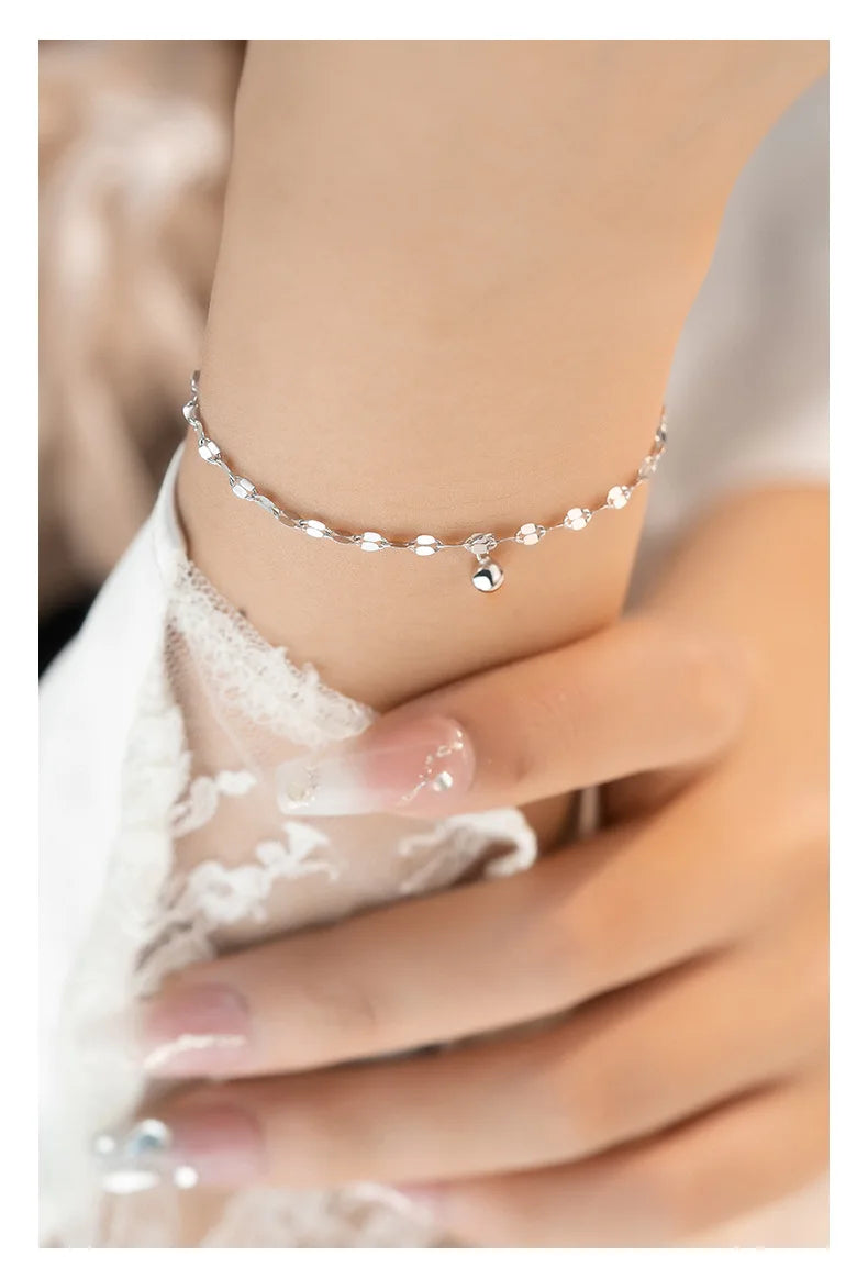 Luna Chain Charm Bracelet – 18K Gold Plated & S925 Sterling Silver