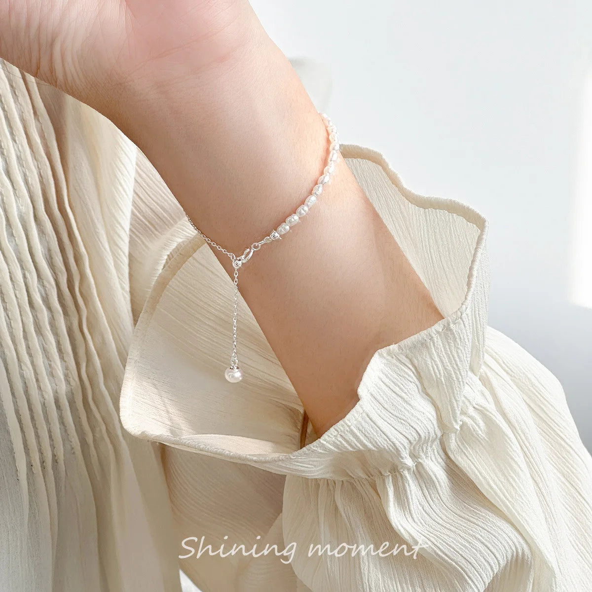 Isla Freshwater Pearl Bracelet – 18K Gold Plated & S925 Sterling Silver