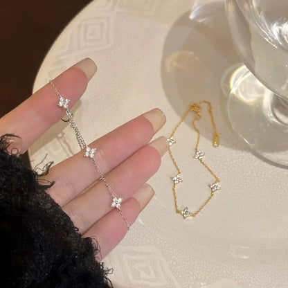 Aurelia Butterfly Crystal Bracelet – 18K Gold Plated & S925 Sterling Silver