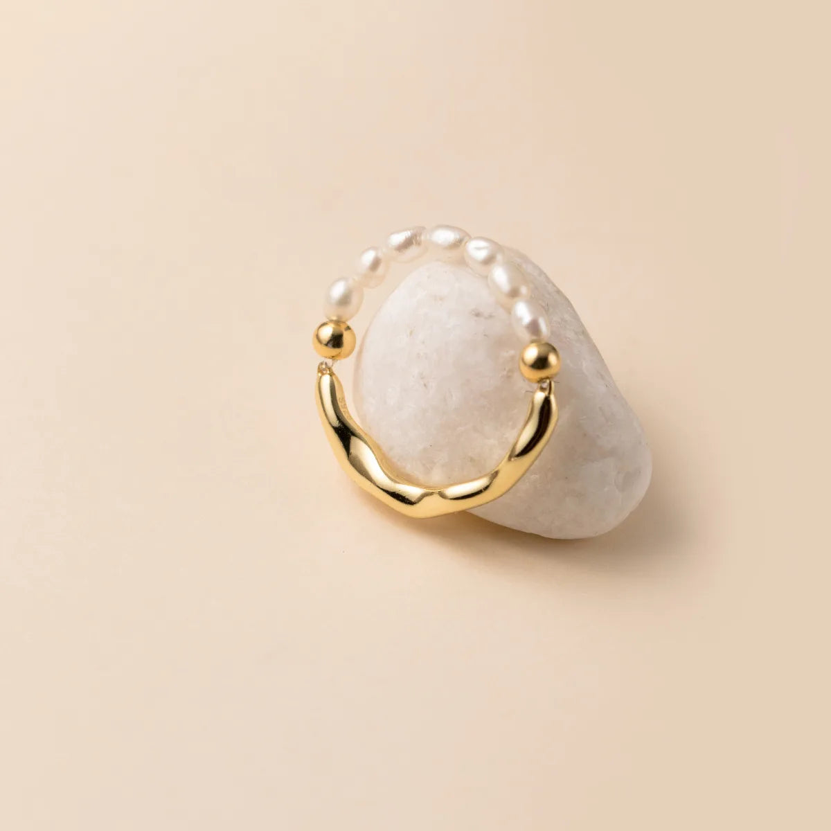 Isla Pearl Harmony Ring – S925 Sterling Silver (Gold / Silver Plating)