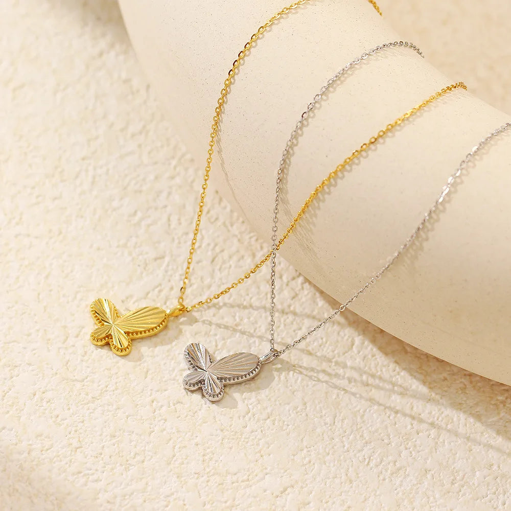 Butterfly Glow Necklace – S925 Sterling Silver Pendant