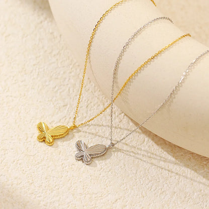 Butterfly Glow Necklace – S925 Sterling Silver Pendant