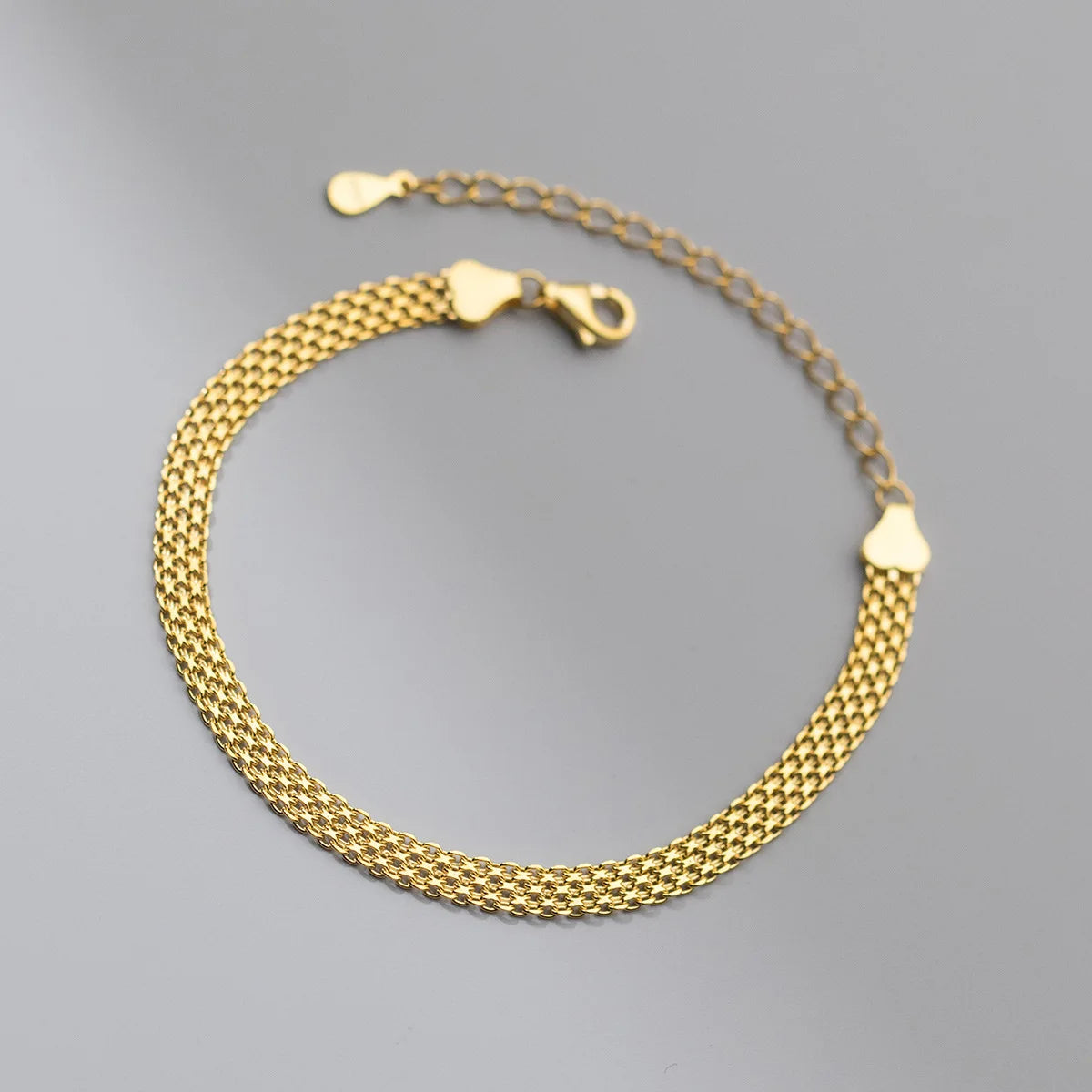 Luna Dual Chain Bracelet – 18K Gold Plated & S925 Sterling Silver