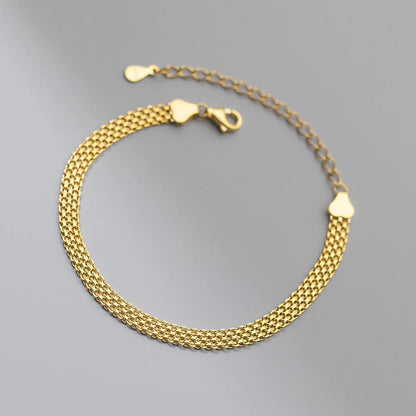 Luna Dual Chain Bracelet – 18K Gold Plated & S925 Sterling Silver