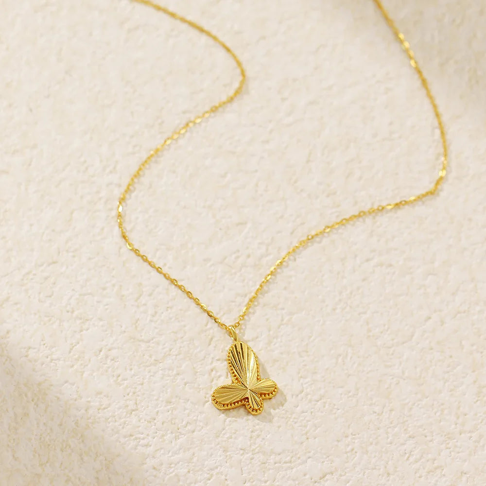 Butterfly Glow Necklace – S925 Sterling Silver Pendant