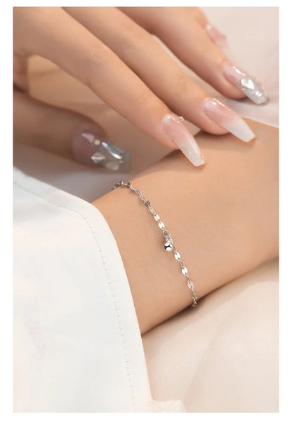 Luna Chain Charm Bracelet – 18K Gold Plated & S925 Sterling Silver