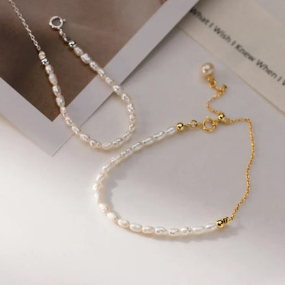 Isla Freshwater Pearl Bracelet – 18K Gold Plated & S925 Sterling Silver