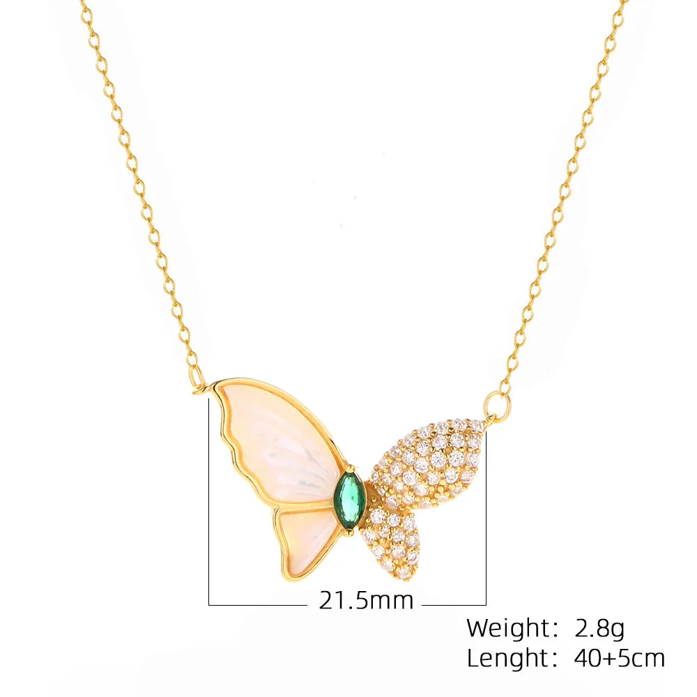 Butterfly Wings Necklace – S925 Sterling Silver Pendant