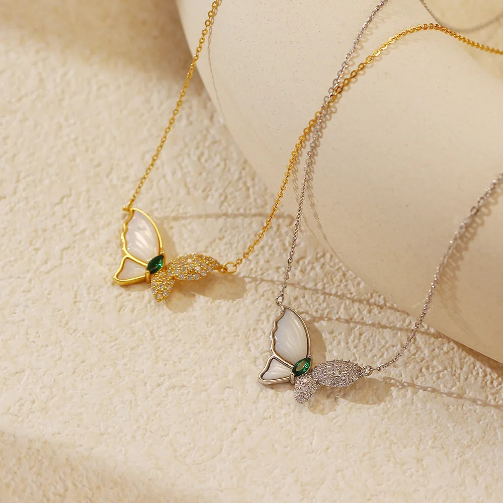 Butterfly Wings Necklace – S925 Sterling Silver Pendant