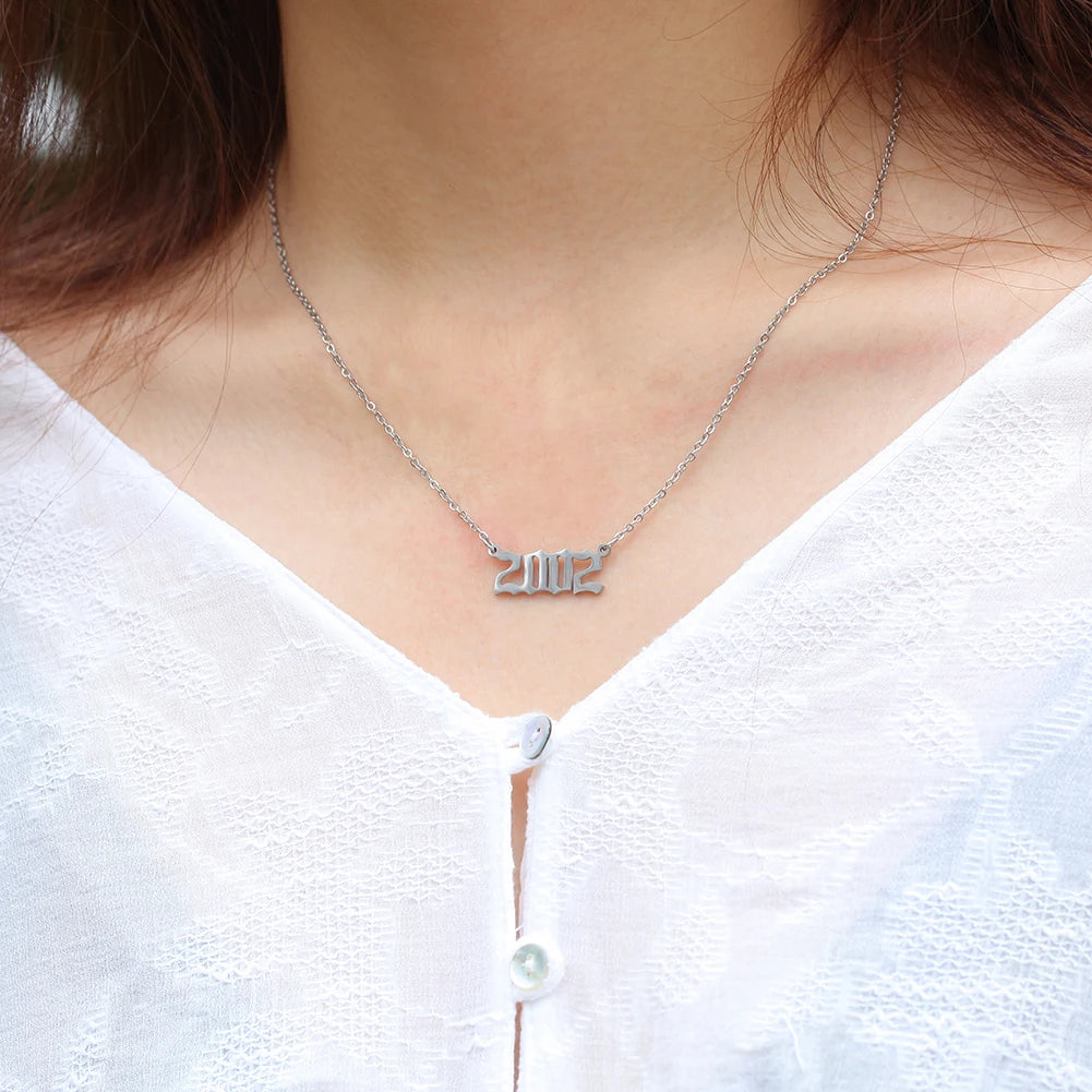 Vintage Birth Year Necklace