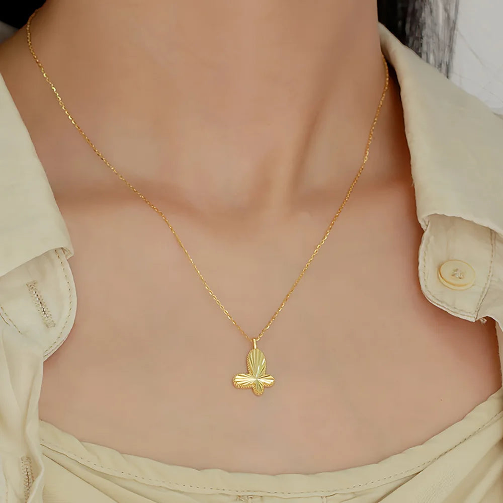 Butterfly Glow Necklace – S925 Sterling Silver Pendant