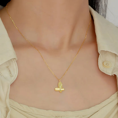 Butterfly Glow Necklace – S925 Sterling Silver Pendant