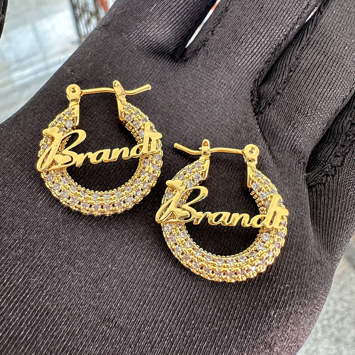 Signature Name Hoop Earrings