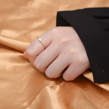 Marquise Elegance Ring – S925 Sterling Silver (Gold / Silver Plating)