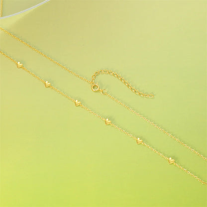 Amora Heart Link Bracelet – 18K Gold Plated S925 Sterling Silver