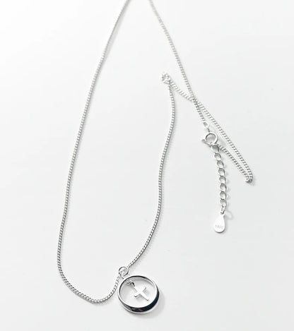 Faith & Balance Cross Pendant Necklace – S925 Sterling Silver
