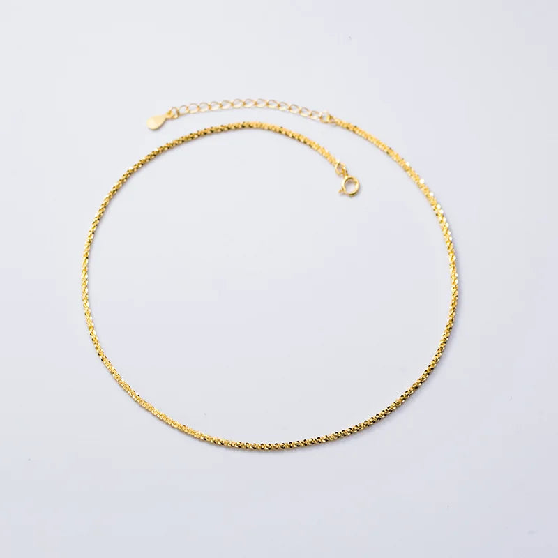 Lunar Glow Layered Necklace – S925 Sterling Silver (Gold / Silver)