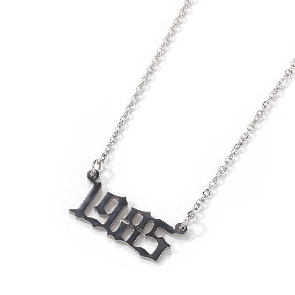 Vintage Birth Year Necklace