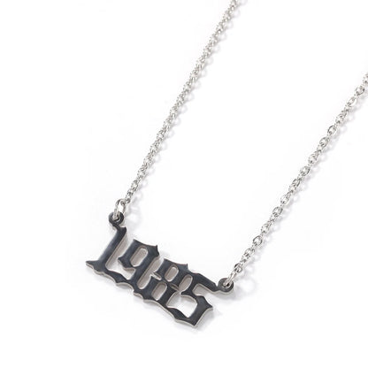 Vintage Birth Year Necklace