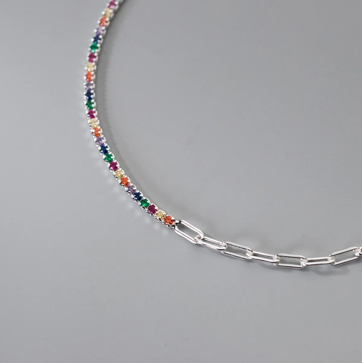 Nova Rainbow Tennis Bracelet – 18K Gold, Rose Gold & S925 Sterling Silver