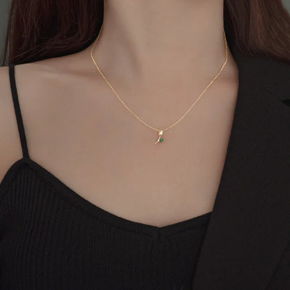 Blooming Elegance Tulip Necklace – S925 Sterling Silver (Gold / Silver)