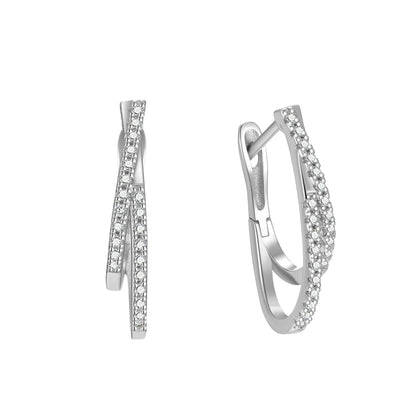 Krenaeminimalist Signature Twist Shine Hoops – S925 Sterling Silver (Gold / Silver Plating)