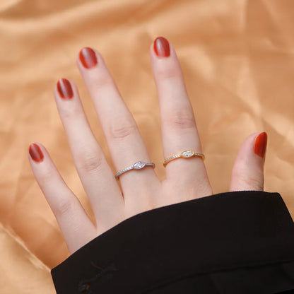 Marquise Elegance Ring – S925 Sterling Silver (Gold / Silver Plating)