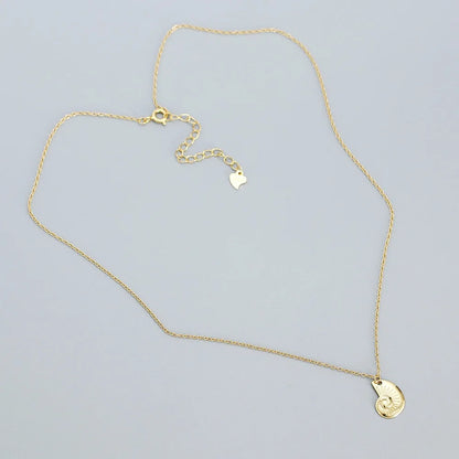 Golden Spiral Shell Necklace – S925 Sterling Silver (Gold / Silver)