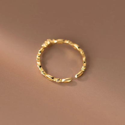 Luna Link Crystal Ring – S925 Sterling Silver (Gold / Silver Plating)