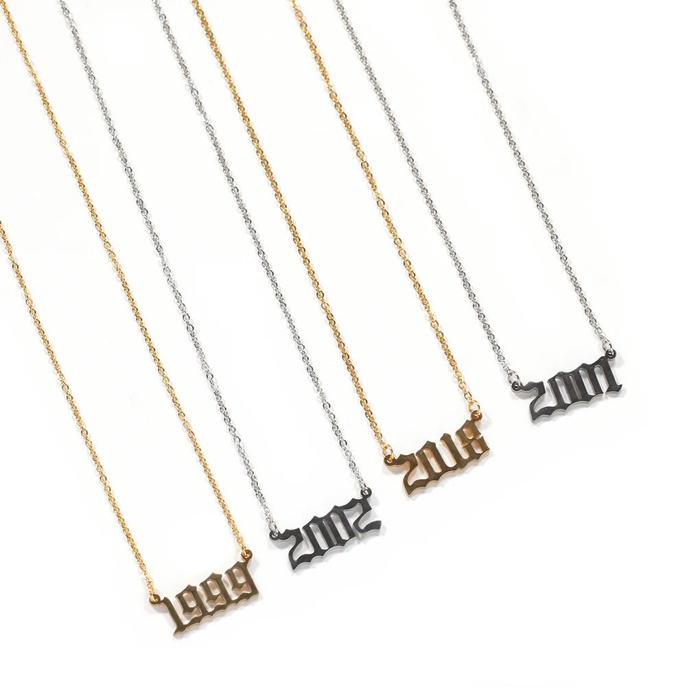Vintage Birth Year Necklace