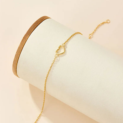 Everly Open Heart Bracelet – 18K Gold Plated & S925 Sterling Silver