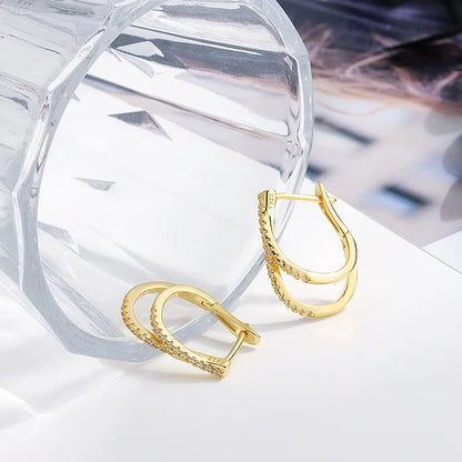 Krenaeminimalist Signature Twist Shine Hoops – S925 Sterling Silver (Gold / Silver Plating)