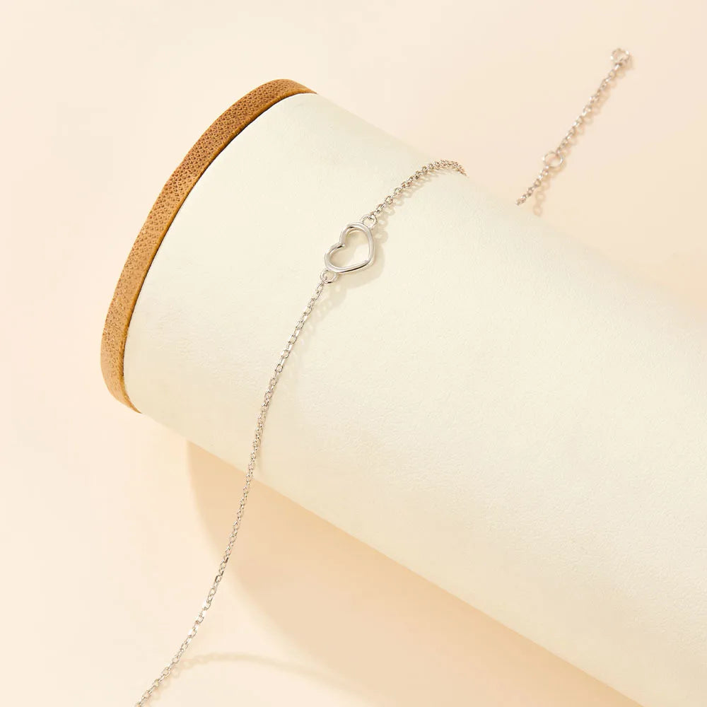 Everly Open Heart Bracelet – 18K Gold Plated & S925 Sterling Silver