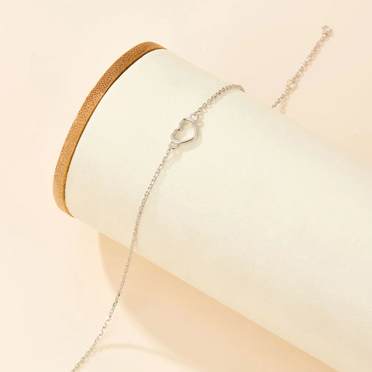 Everly Open Heart Bracelet – 18K Gold Plated & S925 Sterling Silver