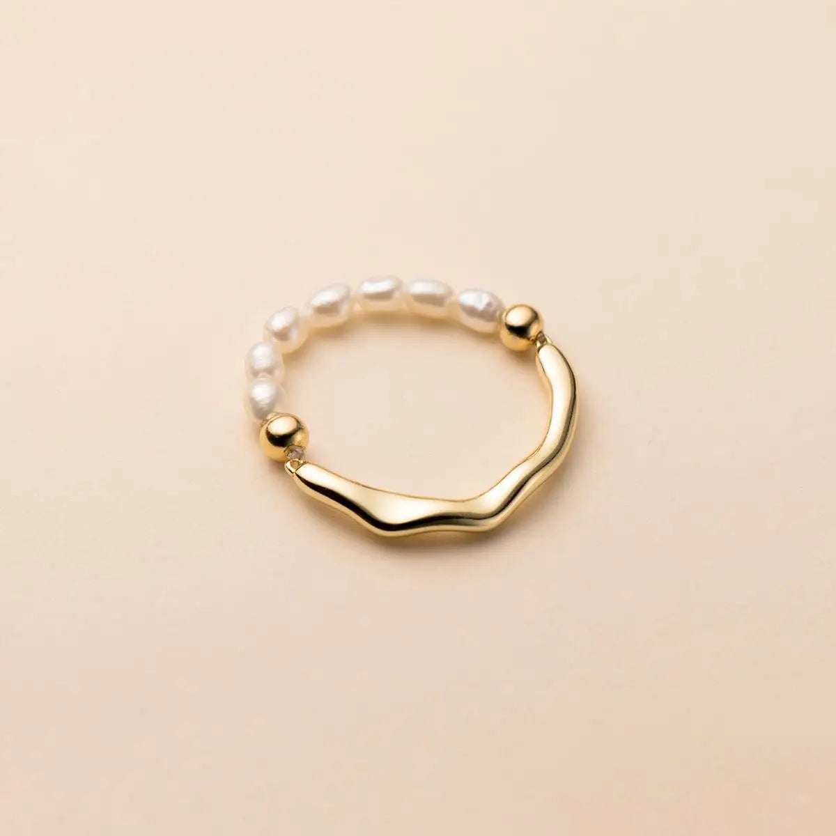 Isla Pearl Harmony Ring – S925 Sterling Silver (Gold / Silver Plating)