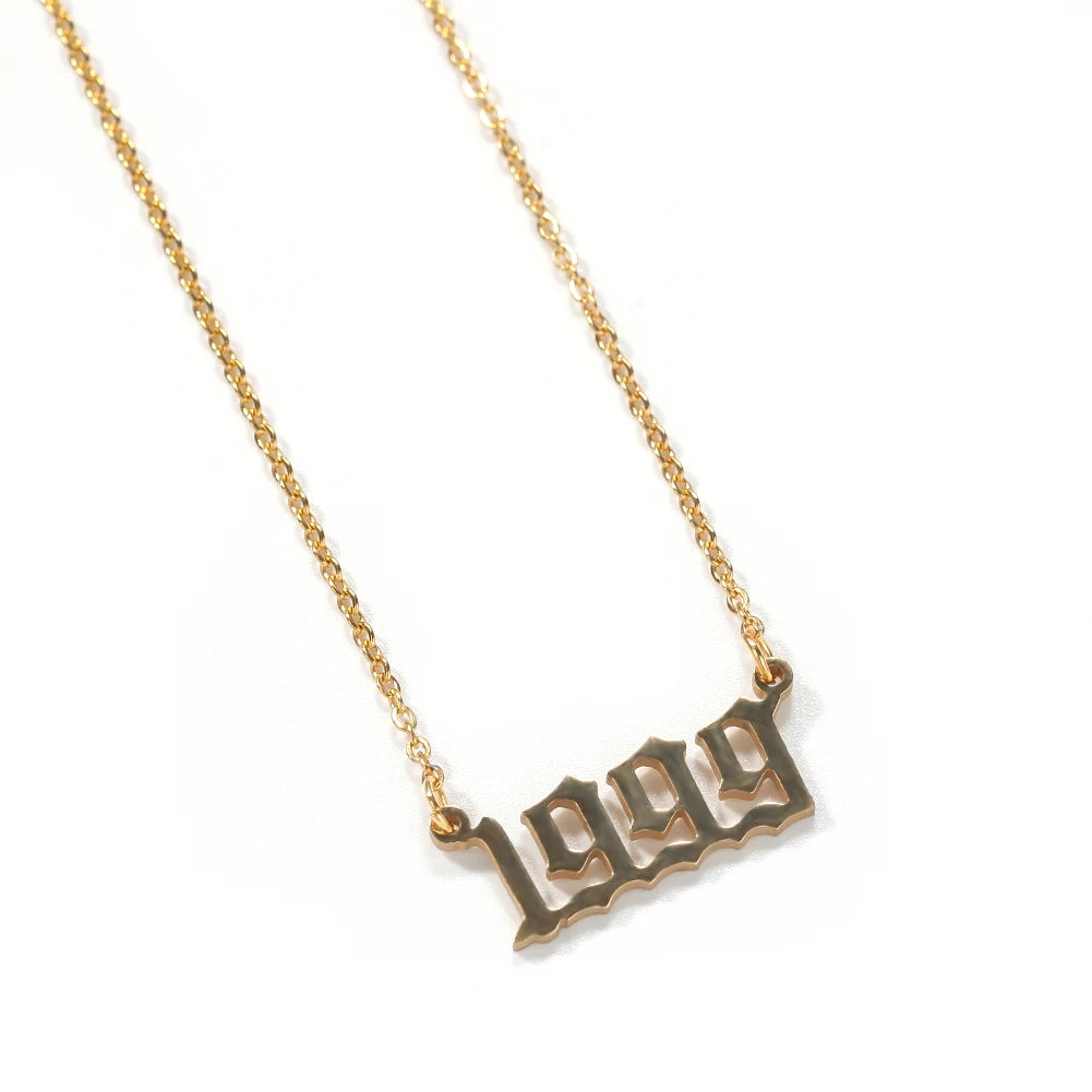 Vintage Birth Year Necklace
