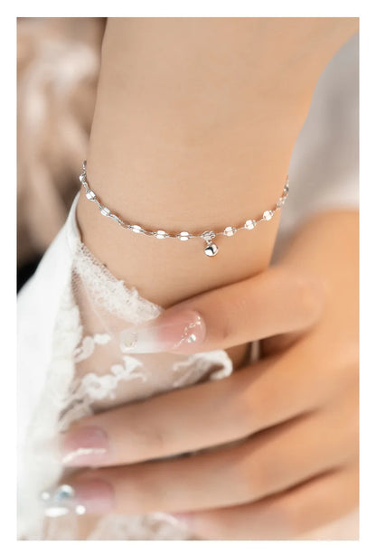 Luna Chain Charm Bracelet – 18K Gold Plated & S925 Sterling Silver