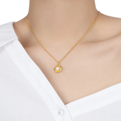 Ocean Pearl Nest Necklace – S925 Sterling Silver Pendant (Gold / Silver)