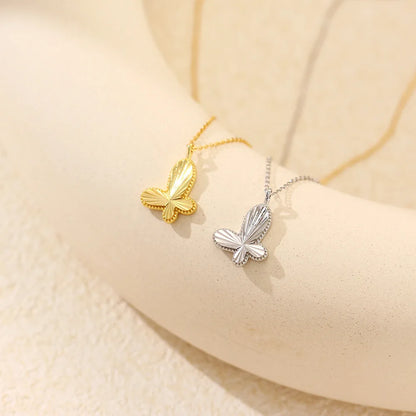 Butterfly Glow Necklace – S925 Sterling Silver Pendant