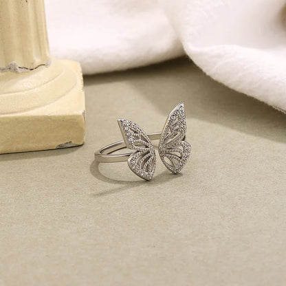 Ethereal Butterfly Ring – S925 Sterling Silver (Gold / Silver Plating)