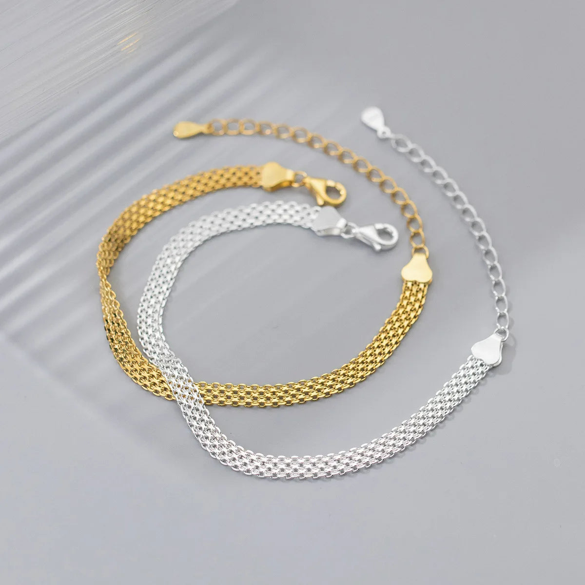 Luna Dual Chain Bracelet – 18K Gold Plated & S925 Sterling Silver