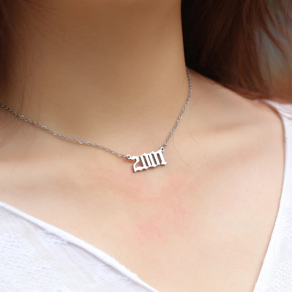 Vintage Birth Year Necklace