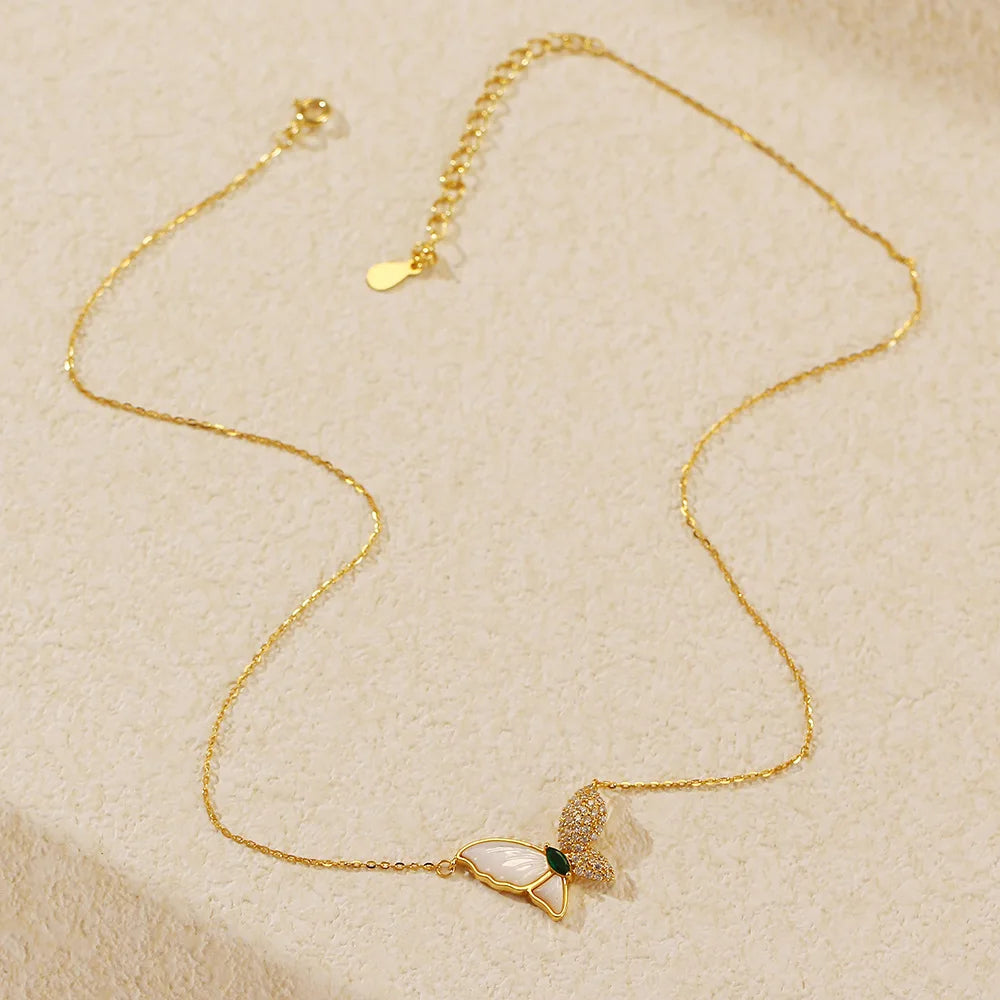 Butterfly Wings Necklace – S925 Sterling Silver Pendant
