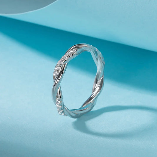 Twist Eternity Ring – S925 Sterling Silver (Gold / Silver Plating)