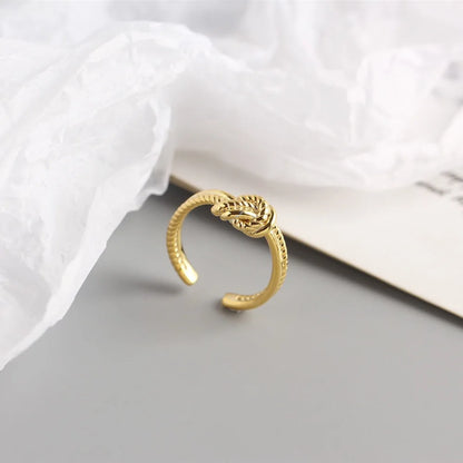 Twist Knot Adjustable Ring – S925 Sterling Silver (Gold / Silver Plating)